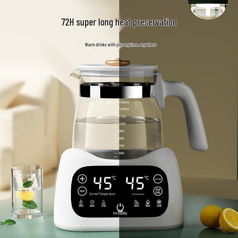 New Model Electric Kettle: Constant Temp Glass Tea Maker & Insulated Kettle