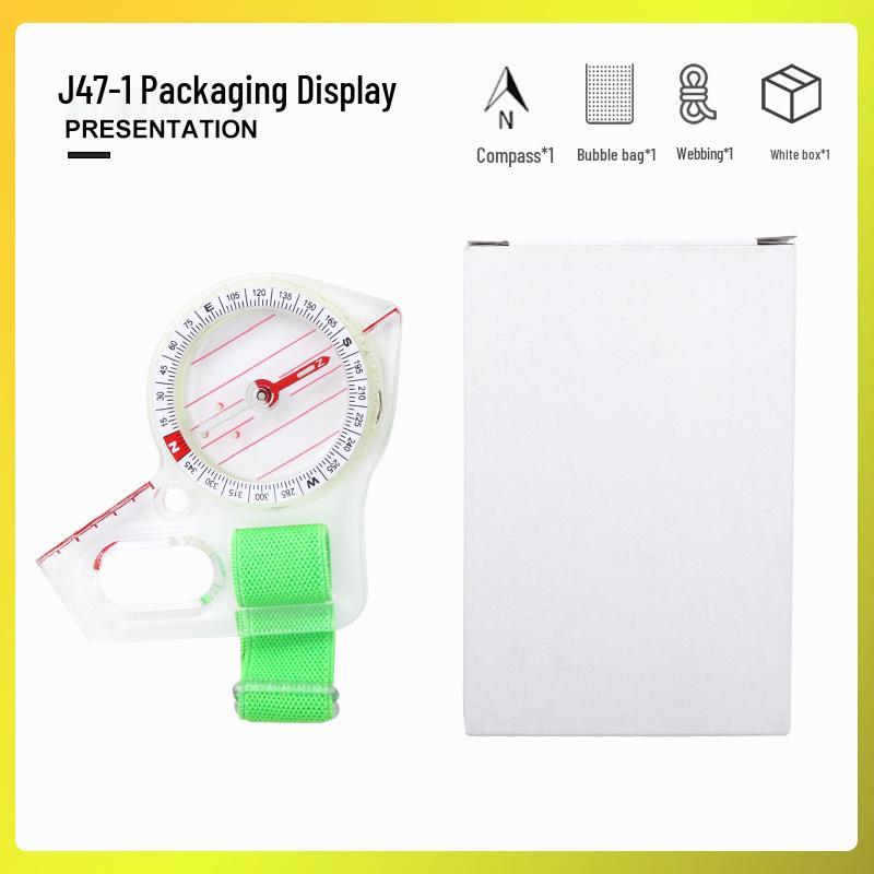Compact Thumb-Type Outdoor Compass with Map Scale for Orientation and Teaching