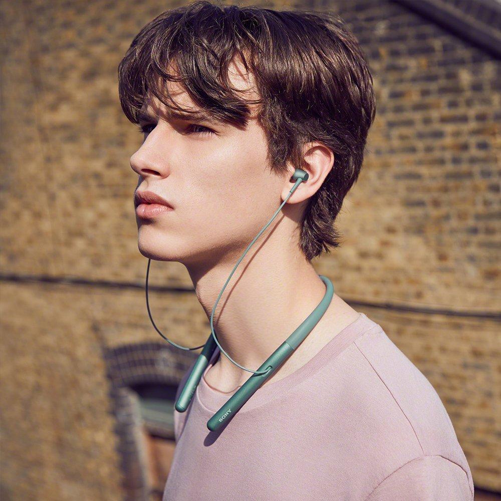 Sony In 2 Wireless Up To 8 Hours of Continuous Headphones with 2017 360 Reality Audio Horizon Green H.ear WI-H700 Bluetooth/Hi-Res Compatible,