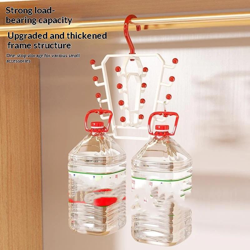 V Shaped Closet Hanger Storage Rack 18 Hooks Large Capacity Lightweight Organizer for Kids Room Closet Clothes Sorting