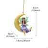Miniature Fairies Figurines Planter Pot Hanger Glowing Wings Fairy Garden Accessories for Flowerpot