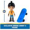Paw Patrol Marshall and Daring Danny X Action Figure Set with Skateboard for Kids 3+
