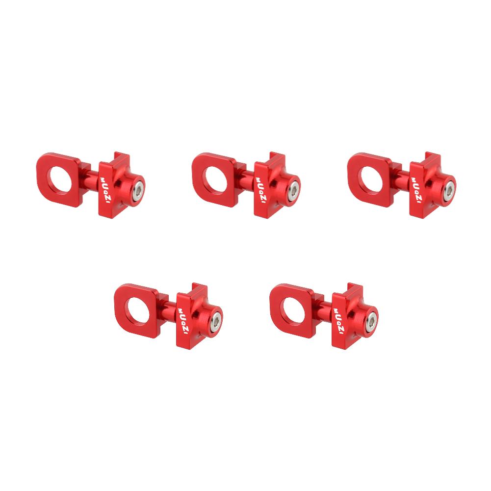 5-1PC Bicycle Chain Adjuster Aluminum Alloy CNC Bike Chain Tension Bolt Screw DIY Modification for Single Speed Bicycle Parts