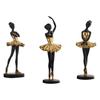 Ballerina Statue Figurine Girl Figure Collection Table Centerpieces Resin for Office Bedroom Bookshelf Fireplace Decoration