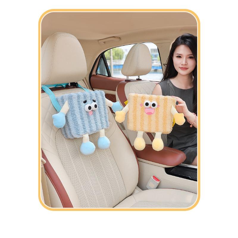 Cartoon Car Backseat Hanging Trash Bin Multifunctional Umbrella Storage Organizer