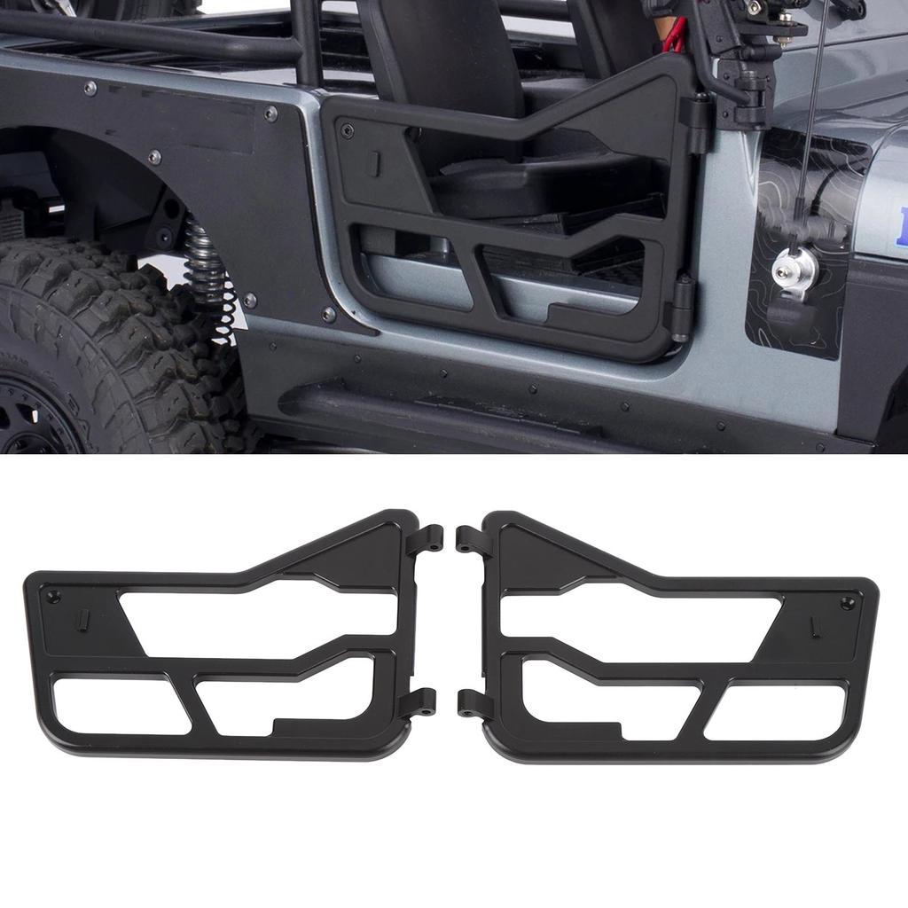 2pcs RC Car Tube Door CNC Aluminum Alloy Simulated Tube Rail Door for Axial SCX10 III CJ 7 1/10 RC C