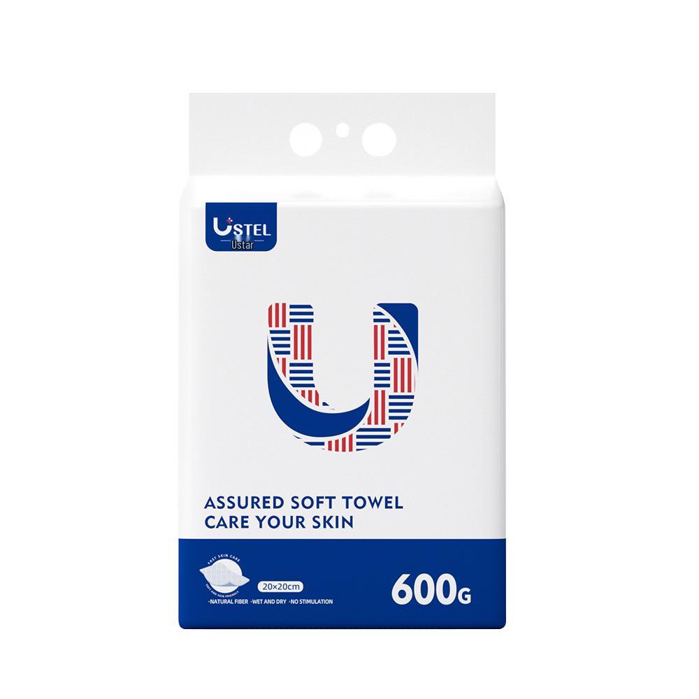 

USTEL Disposable Thick Hanging Cleansing Towels for Salon & Home Use