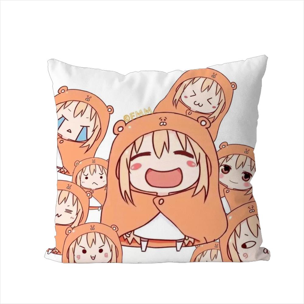 

Umaru Doma Pillow Case For Car Sofa Decorative Home Doublesided Print Plush Square Throw Pillow Cushion Cover 30x30cm
