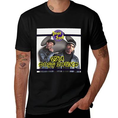 T-shirt à manches courtes pour homme avec impression de la pochette de l'album Dogg Food de Death Row Records, t-shirt décontracté à graphisme pour homme, t-shirt homme graphique