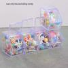 5Pcs Dollhouse Mini Transparent Storage Display Rack Model Supermarket Scene Decoration Toy Dolls House Accessories