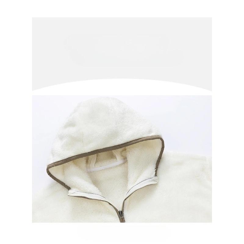 Winter Men's Hoodie Sets Thick Fleece Wind Cold Protection Warm Fashionable Casual Two Piece Set