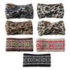Lightweight Knit Hairband with Leopard Design Fashionable Hair Band for Outdoor Travel Casual Activity Parties