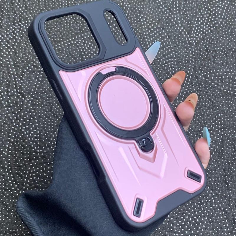 Military Matte Armor Magnetic Case ForiPhone 17 Air 16 15 14 Plus 13 12 11 Pro Max ForMagsafe Stand Shockproof Rugged Cover