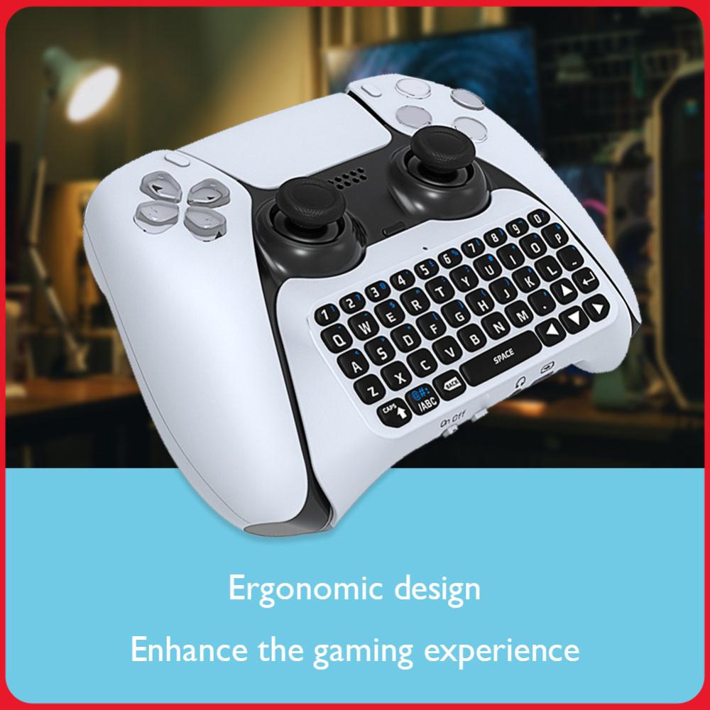 Wireless Keyboard Controller 3.5mm Wireless Gaming Keypad Handle Bluetooth-compatible 3.0 for Sony PS5 Gamepad Mount Mini Keypad