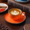 Retro Kiln-effect Ceramic Coffee Cup with Splashed Polka Dots Exquisite Porcelain Teacup Latte Coffee Cup Office Drinking Mug
