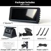 QXNY Wireless Solar Powered Energy Magnet Reverse Backup Camera with 7" Rear View DVR Recording Monitor for Camper/Truck/Trailer