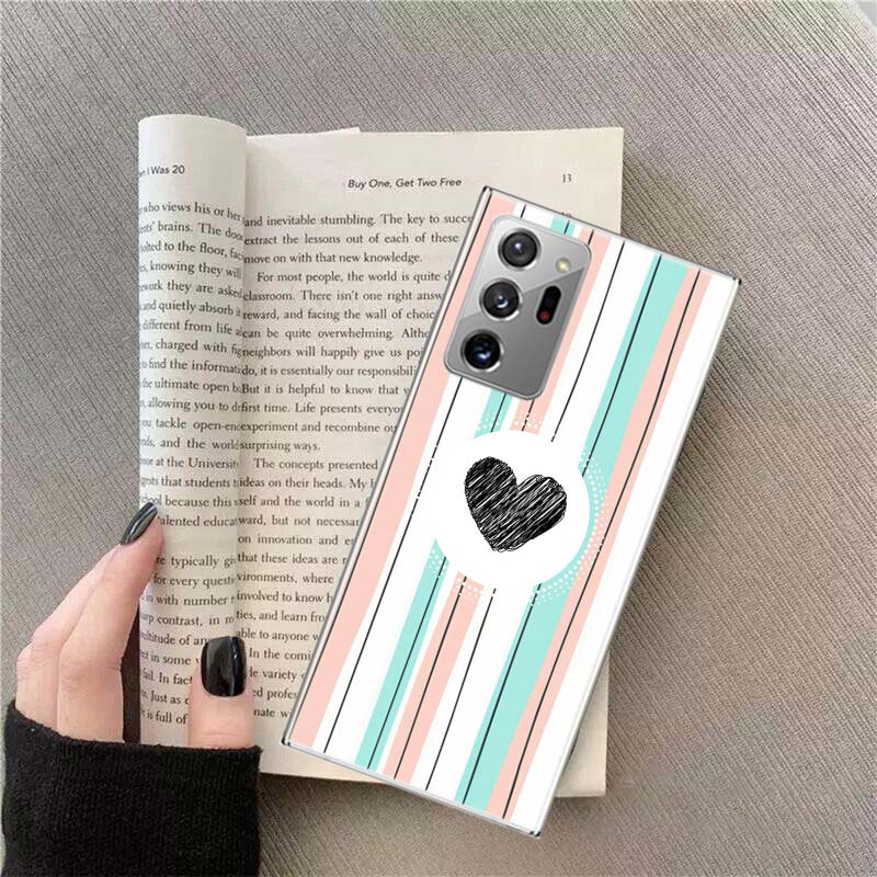 Rainbow Gradient Love Phone Case for Samsung A17 A37 A57 A07 A16 A26 A36 A56 A05S A15 A25 A35 A55 Galaxy A03 A13 A23 A33 A53 A50