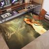 Custom Name Crystal Velvet Rug,Lana Del Rey Comfortable Anti Slip Floor Mat For Room Decoration