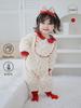 150g Autumn/Winter Padded Baby Jumpsuit - Thick, Warm Cotton Long Sleeve Bodysuit for Baby Girls