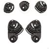 2 Pieces Helmet Visor Base Professional Attachment Sturdy Black Helmets Part Side Plate