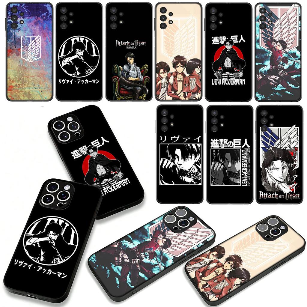 Attack on titan Eren Jaeger levi Phone Cover Case for Apple iPhone 16 15 14 Plus 13 12 Mini 17 Pro Max + 16E Air 16+ ProMax