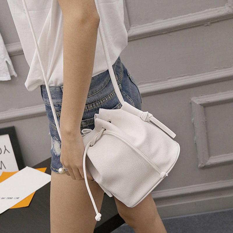 Elegant Hot Sale Women Handbag Small Bucket Shape Bags Pu Leather Shoulder Crossbody Bag With Timeless Design