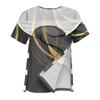 Womens Spring Tops Asymmetrical Neckline Summer Shirts for Women Floral Print Womens Summer Shirts Short Sleeve Comfortable Style