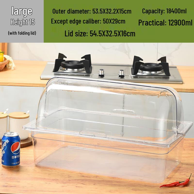 Food Storage Container with Folding Lid