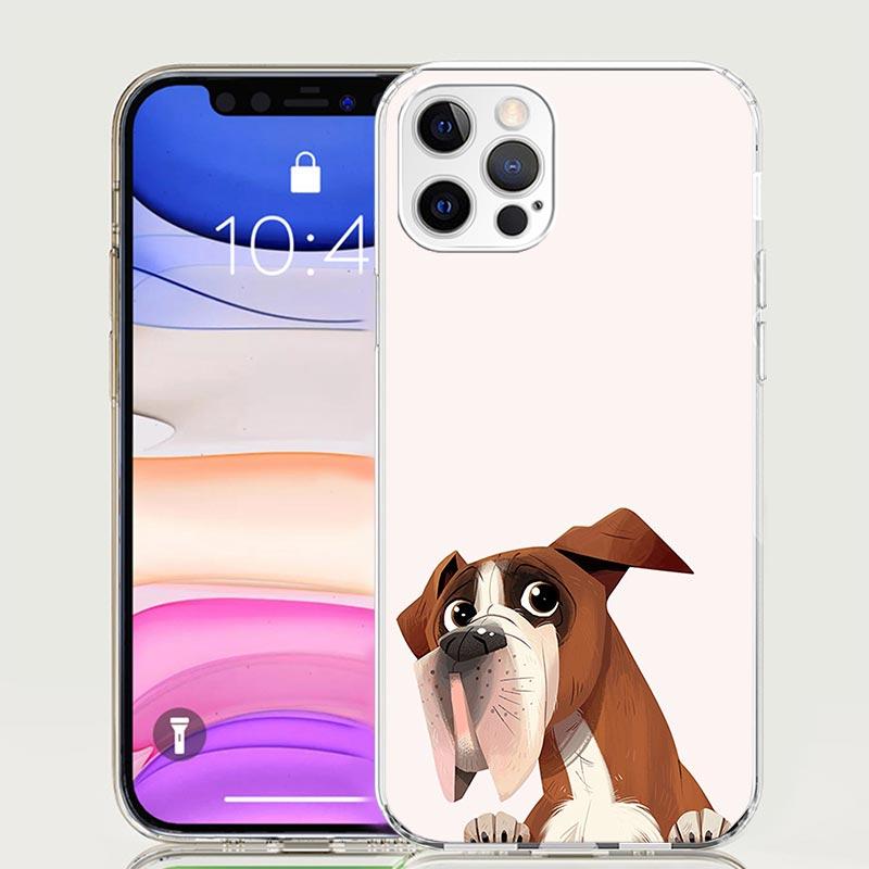Pug Dog French Bulldog Case Phone Cover for Apple iphone 16 15 14 13 12 Mini 11 Pro Max 16E X XS XR 7 Plus 8 + SE 2020 Trend Fun