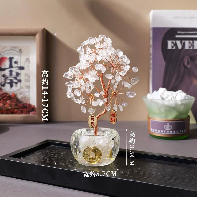 Crystal Tree Healing Crystals Tree of Life for Home Room Desk Decor,Chakra Stones Reiki Gemstones Trees for Positive Energy Good Luck Spiritual Gifts