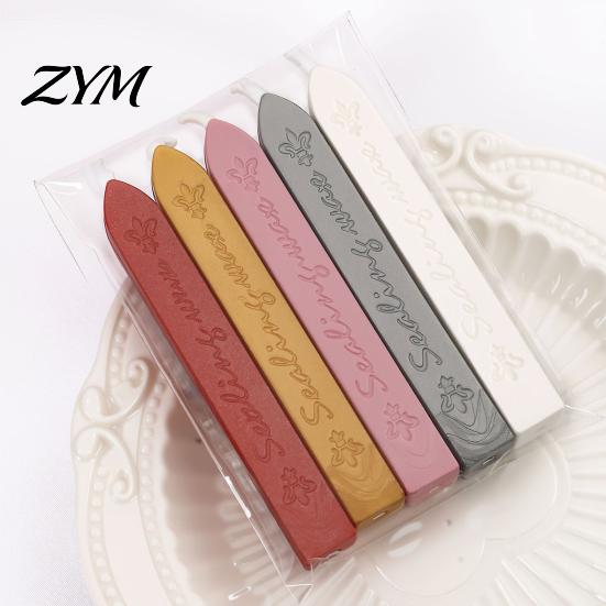 Handmade Greeting Card Decorations 5PCS Sealing Wax Sticks, with Wicks, Classic Color Envelope Strips, for And Vintage Craft Decor Professional