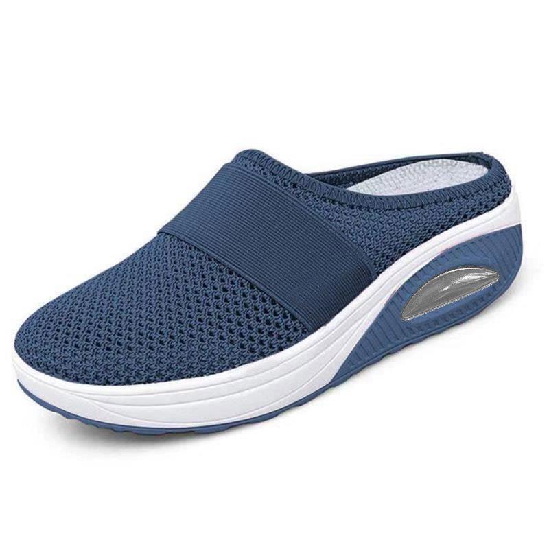 Chinelos de cunha femininos chinelos premium vintage antiderrapante casual plataforma feminina sapatos retro plus size sandálias ortopédicas para diabéticos