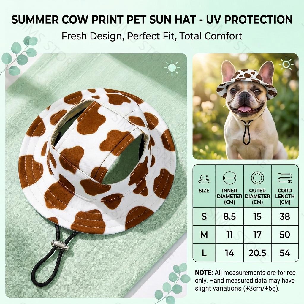 Besteller Zomer Zon Hoed voor Katten Cartoon UV Bescherming Buiten Oorgaten Ademende Zonneklep Voor Katten Kittens Buiten Wandelen (as the picture,S)