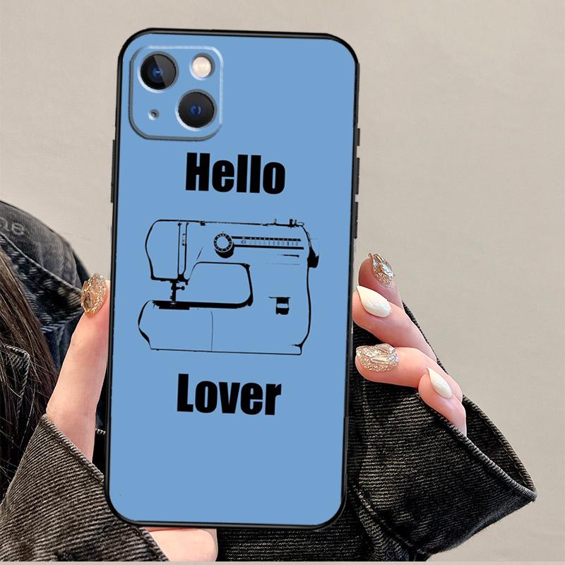 Sewing Machine Phone Case For iPhone 17 Pro Max 11 14 15 16 Pro Max 12 13 mini 16 Plus 16e 17 Air Cover