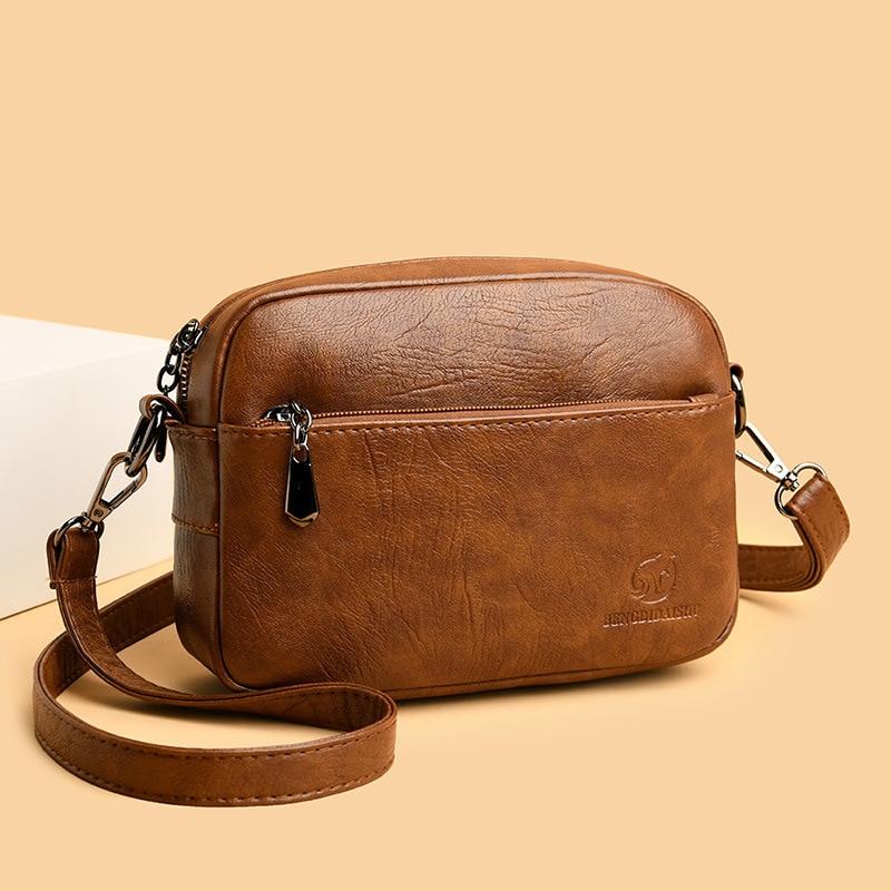 Leder Schulter Umhängetaschen Für Frauen Mode Kleine Tasche Dame Echtes Leder Frauen 'S Handtaschen