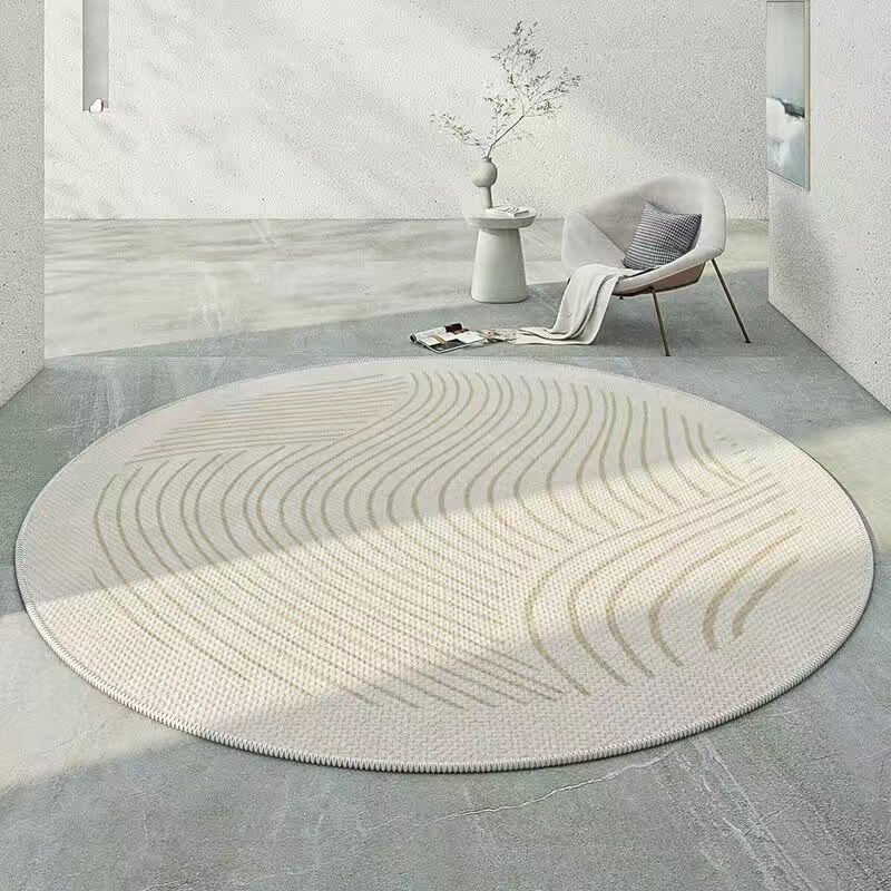 Nordic Circular Carpet Resistant To Dirt and Easy To Maintain Decorative Carpet Household Sofa Coffee Table Carpet