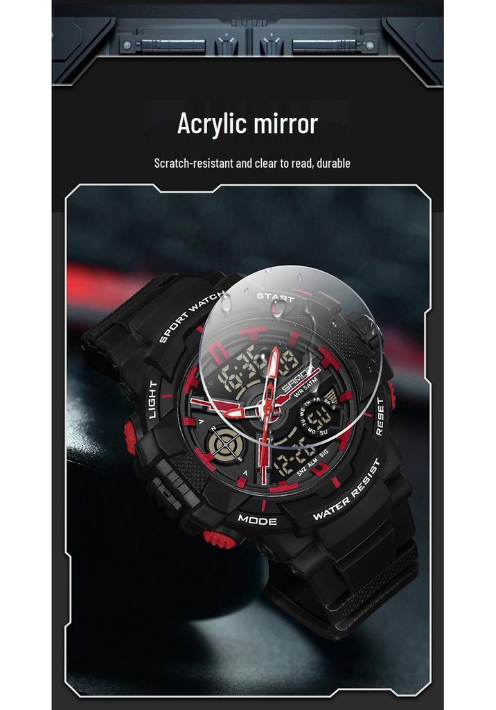 Orologio Sportivo Multifunzione Impermeabile Luminoso Sanda per Uomo e Donna