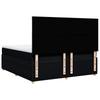 Box Spring Bed with Mattress Black 180 x 200 cm Fabric