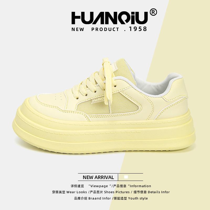 Global little white shoes women's ZHQ5933 new summer versatile niche women's shoes breathable platform student board shoes women