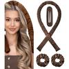Heatless Hair Curler Curling Sleep In Soft Satin Heatless Curling Rod Set Overnight Rods Long Hair No Heat Curls Styling Tools