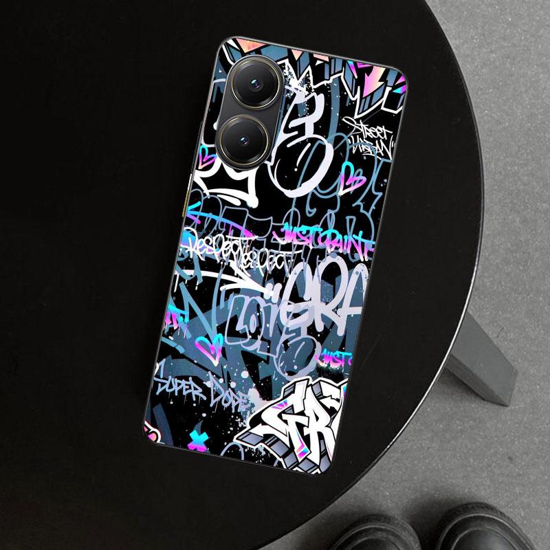 Graffiti Fashion Cool Phone Case Cover for Xiaomi Poco X6 X5 X7 Pro F7 Ultra Redmi 15C 15 13C 13 12C 12 10C 10 10A 9C 9A 9T 9 Co