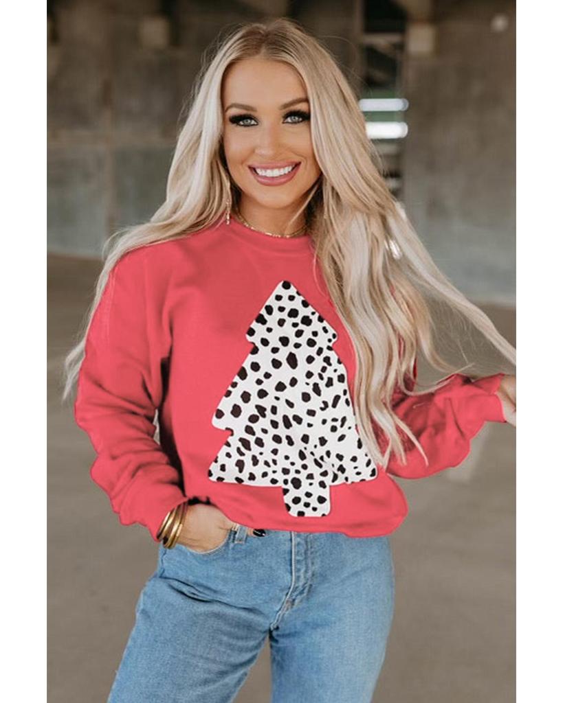 Azura Exchange Leopard Print Pullover Sweatshirt
