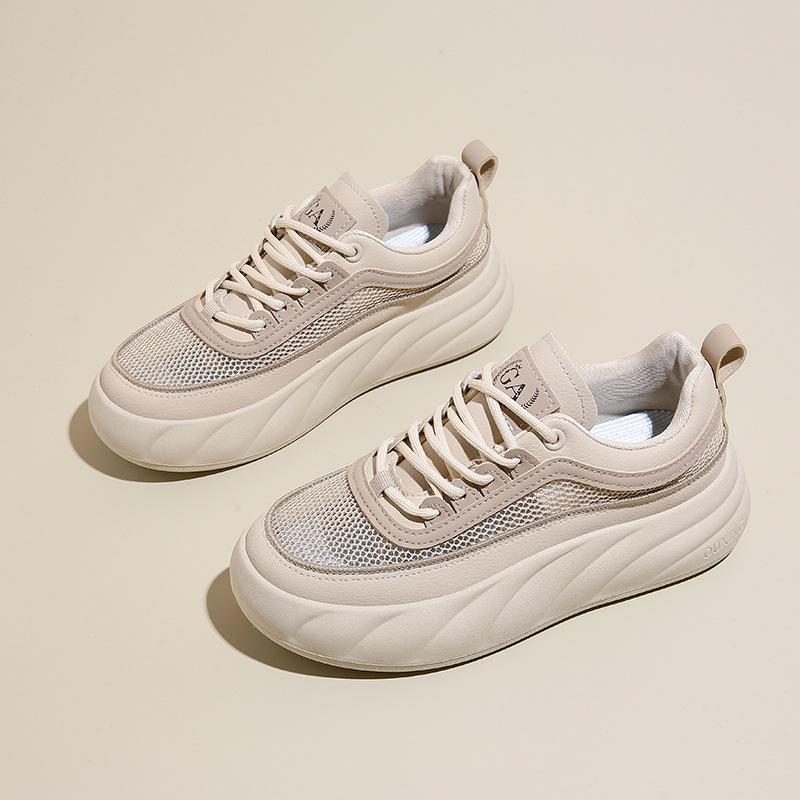 

Fashion Fashion Thick Sole Shoes Women s New Summer Platform Breathable Mesh Versatile Casual Sports Board Shoe Baskets Femmes Tendance 35 хаки