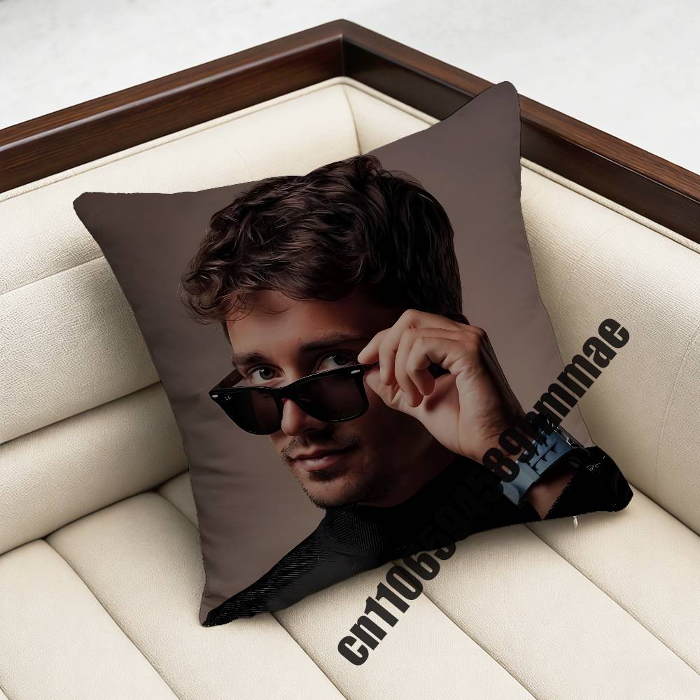 For CCharles Leclerc Throw Pillow Case Sham xcm xcm Square Car Pillowcase Pad Cushion Cover