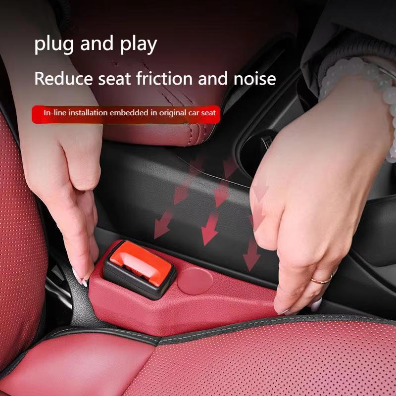 Car Seat Belt Buckle Gap Filler Protective Cover Set Car Accessories Vehicle Interior Protector Seat Belt Base Protective Cover