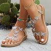 Fashion Women Flat Sandals Summer Fashion Elegant Women's Shoes Women's Butterfly Sandals Beach Sandalias Mujer Footwear
