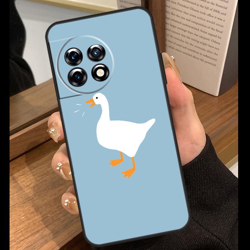 Cute Cartoon Duck Case For OnePlus Nord 5 CE 2 3 4 Lite N20 N30 OnePlus 15 R 13R 12R 10T 13T 10 11 12 13 Cover