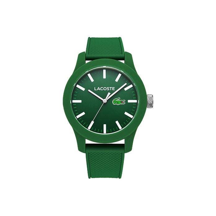 Lacoste 12.12 Series Watch Quartz Movement Resin Strap Green Dial Men watches 2010763 2010763