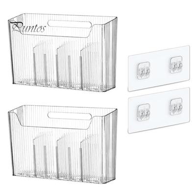 Kitchen Cabinet Door Storage Box 7kg Load Capacity Easy To Install Self-Adhesive Wall Mounted Kitchen Cupboard Organizer