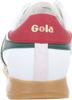 Gola Classics Men's Torpedo Leather Trainers White/evergreen/deep Red